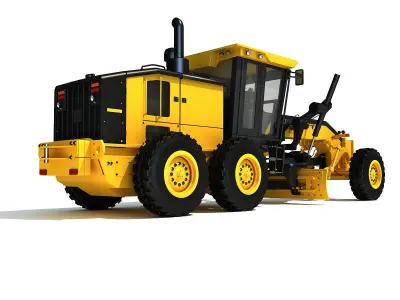 Motor Grader 3D model
