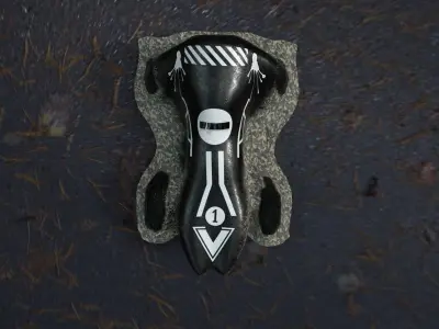 improvised car Low-poly 3D model