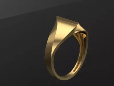 gold ring 3D print model