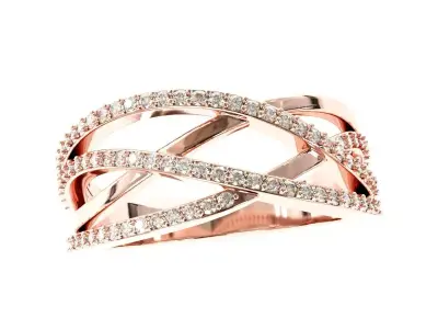 Engagement Fancy Ring 3D print model