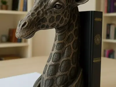 Giraffe Statue Book Holder 3D print model