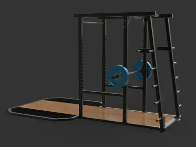GYM POWER CAGE 3D model