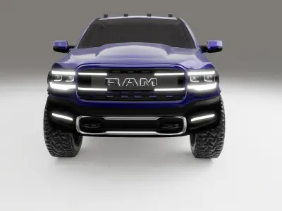 Ram 1500 Ramcharger 2025 Low-poly 3D model