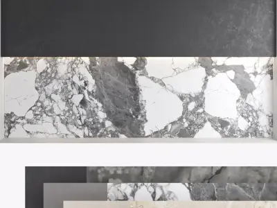 Decorative wall panel set 69 3D model