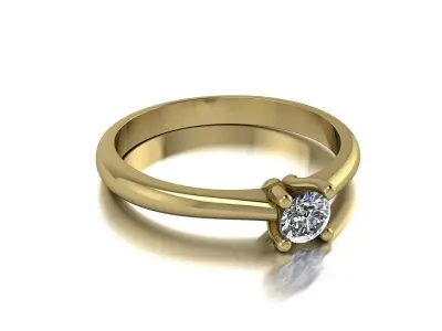 Jewelry Ring Gold 3D print model 4