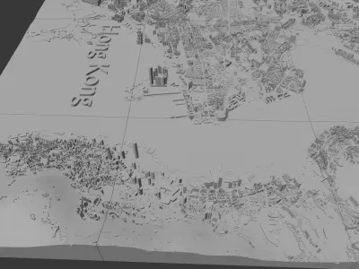 Hong Kong  3D print model