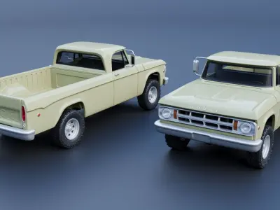 Dodge Power Wagon  W100 1969 3D print model