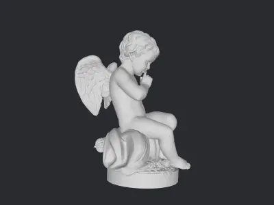 Seated cupid 3D model