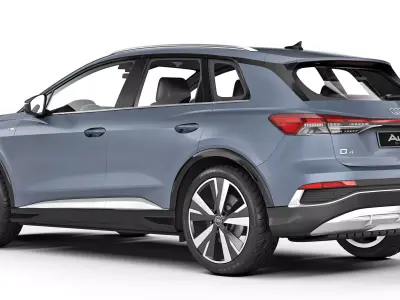 Audi Q4 e-tron S-line 2022 3D model