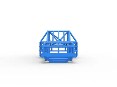 Frame of Outlaw Figure 8 Modified stock car Scale 1 to 25 3D print model