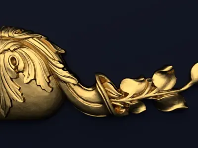  Classic decor ornament v-3D model 42 3D model