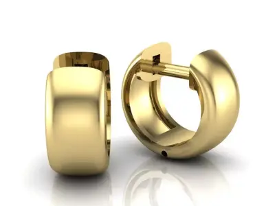 Earrings 3D print model 6