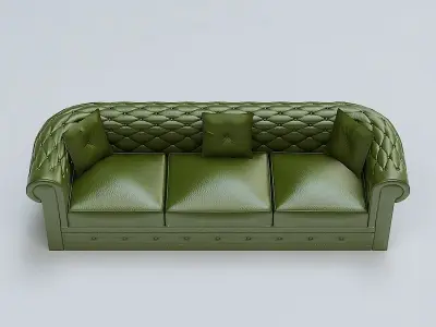 Sofa chesterfield 3D model