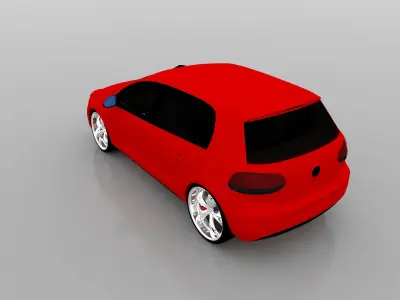 Volkswagen Golf Car 3D model