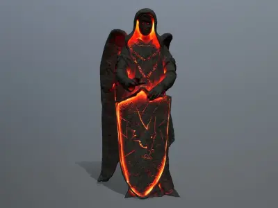 statue  Low-poly 3D model