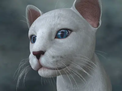 CATS-003 Rigged Cat 3D model