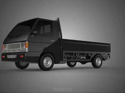 PICK UP FLAT DECK COLT DELICA L300 PICKUP CAR TRUCK CARRY TRITON 3D model