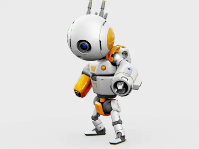 INDUSTRIAL BOT EVON Rigged for Unreal Engine - Unity - MIXAMO  3D model