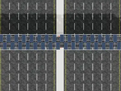 Solar Pedestrian Overpass Type-1 3D model