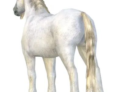 LowPoly the Mythical Creature Unicorn Low-poly 3D model