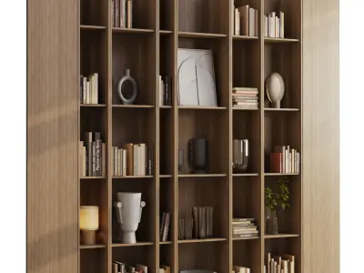 4 models for wall cabinets and decorative showcases 3D Model Collection