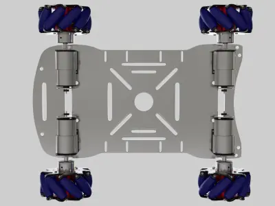 Mecanum robot platform  3D model