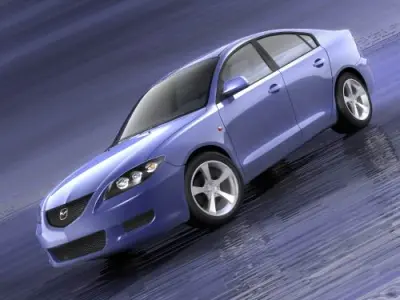 Mazda 3 sedan 2004 3D model