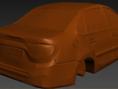 LADA car 3D print model