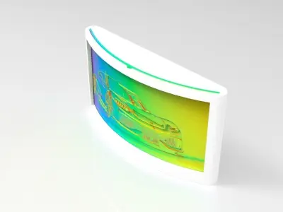 Koenigsegg-Gemera-Lithophane-Lightbox futuristic sports car 3D print model