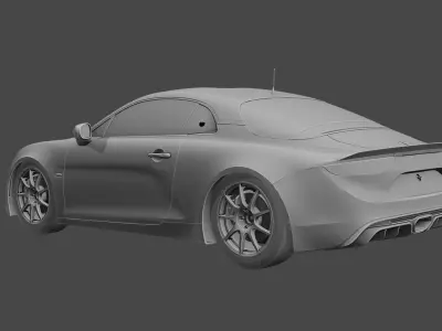 Alpine 110-GT SPOR CAR Low-poly 3D model