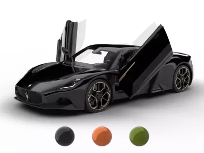 Maserati MC20 Notte Edition 2023 HQ 3d model 3D model