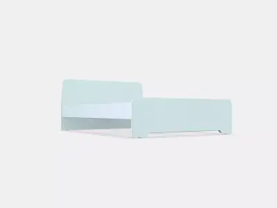 ASKVOLL Bed frame 5 Low-poly 3D model