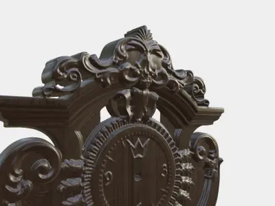 Wooden Clock Decor For Wood Carving 3D print model buy