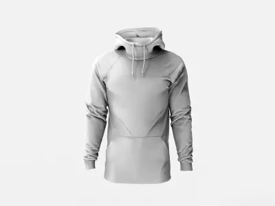 Mens Hoodie - Marvelous Designer 3D model