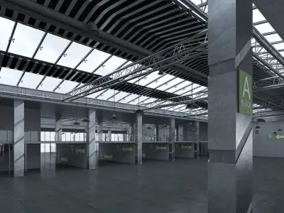 Exhibition Hall 3D model
