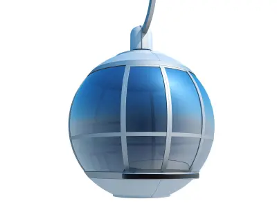 Cableway Cabin Car 3D model