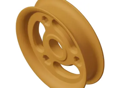 Plastic Toddler Tricycle Wheel Rim 3D model
