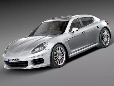 Porsche Panamera S 2014 3D model