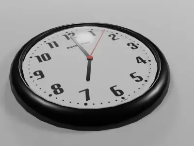 Wall Clock - Relogio de Parede Low-poly 3D model