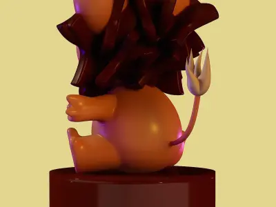 Cutie lion 3D model