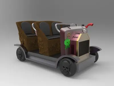 ghost car 01 Free 3D print model