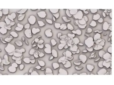 decor set wall panel wall relief mural CNC 54 3D model