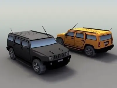 4x4 SUV Generic Low-poly 3D model