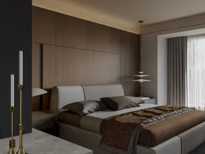 Bedroom interior scenes 3D model from CGTrader