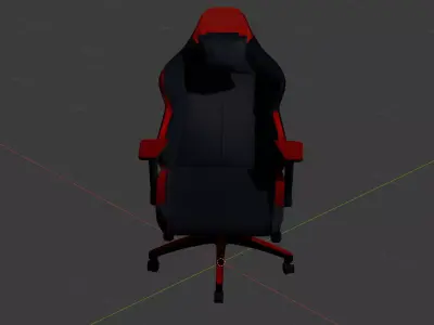 Racing Style Gaming Chair 3D Asset  3D print model