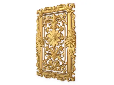classical door decor 10 3D model