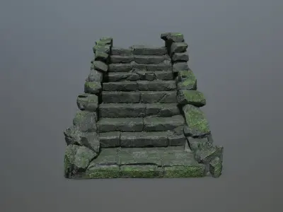 stairs Low-poly 3D model buy