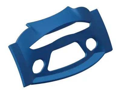 Plastic Car Front Bumper Toy 3D model