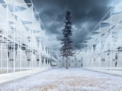 Modern Pavilion Exhibition Space 3D model