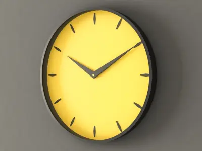 Realistic Wall clocks 1-4 3D model